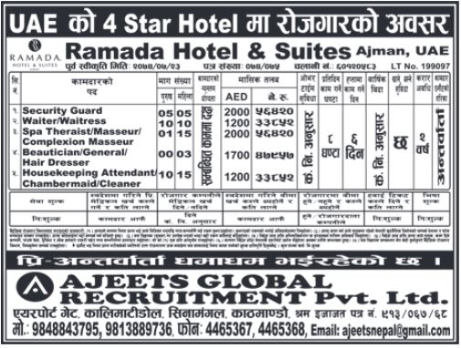 Job Demand From Uae Job Vacancy In Ramada Hotel Suites Job